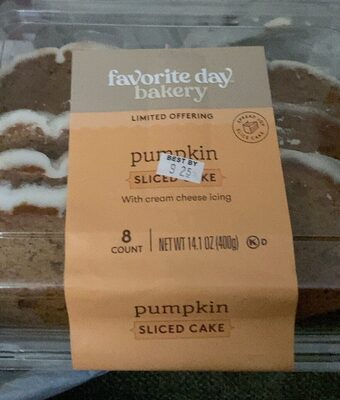 Pumpkin Sliced Cake With Cream Cheese Icing, Pumpkin
