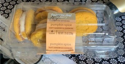 Pumpkin Spice Soft Sandwich Cookies, Pumpkin Spice