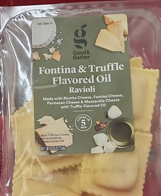 Fontina & Truffle Flavored Oil Ravioli, Fontina & Truffle