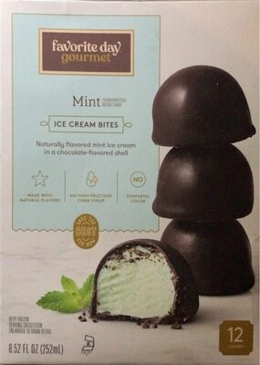 Mint Ice Cream Bites In A Chocolate-Flavored Shell, Mint