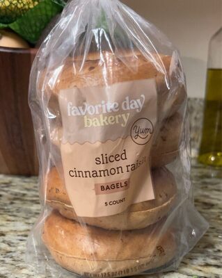 Cinnamon Raisin Sliced Bagels, Cinnamon Raisin