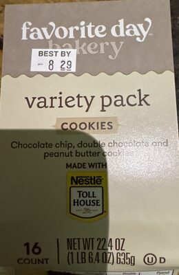 Favorite Day Bakery Cookies Variety Pack, 16 Count, 22.4 Oz