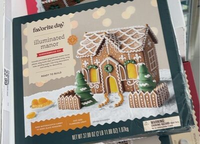 Illuminated Manor Gingerbread Kit, Illuminated Manor