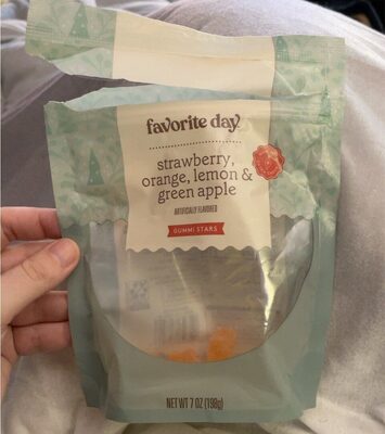 Strawberry, Orange, Lemon & Green Apple Gummi Stars, Strawberry, Orange, Lemon & Green Apple