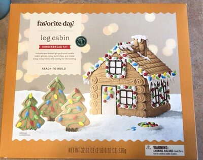 Log Cabin Gingerbread Kit, Log Cabin