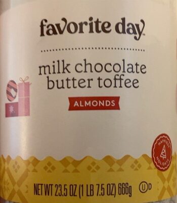 Milk Chocolate Butter Toffee Almonds, Milk Chocolate Butter Toffee