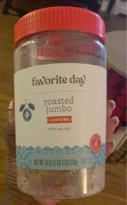 Roasted Jumbo Cashews With Sea Salt, Roasted With Sea Salt