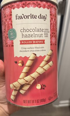 Chocolate Hazelnut Rolled Wafers, Chocolate Hazelnut
