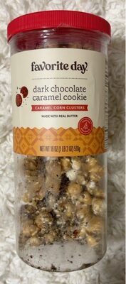 Dark Chocolate Caramel Cookie Caramel Corn Clusters, Dark Chocolate Caramel Cookie