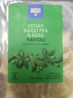 Vegan Sweet Pea & Basil Ravioli, Vegan Sweet Pea & Basil
