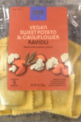 Vegan Sweet Potato & Cauliflower Ravioli, Vegan Sweet Potato & Cauliflower