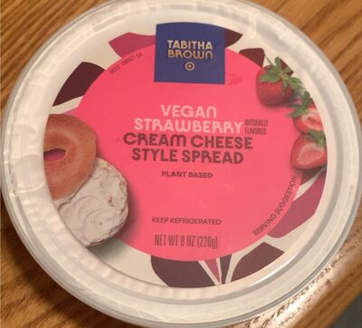 Vegan Strawberry Cream Cheese Style Spread, Vegan Strawberry