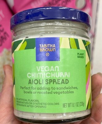 Vegan Chimichurri Aioli Spread, Vegan Chimichurri