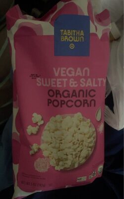 Vegan Sweet & Salty Organic Popcorn, Vegan Sweet & Salty