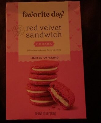 Red Velvet Sandwich Cookies With Cream Cheese-Flavored Filling, Red Velvet Sandwich