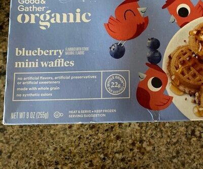 Blueberry Mini Waffles, Blueberry