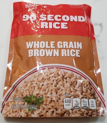 Whole Grain Brown 90 Second Rice, Whole Grain Brown