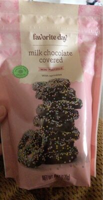 Milk Chocolate Covered Mini Pretzels With Sprinkles, Milk Chocolate