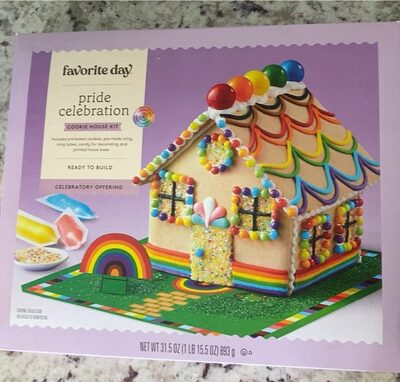 Pride Celebration Cookie House Kit, Pride Celebration