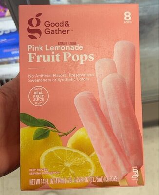 Pink Lemonade Fruit Pops, Pink Lemonade