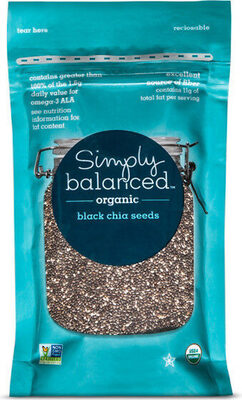 Black Organic Chia Seeds, Black