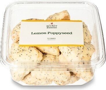 Lemon Poppy Seed Mini Scones, Lemon Poppy Seed