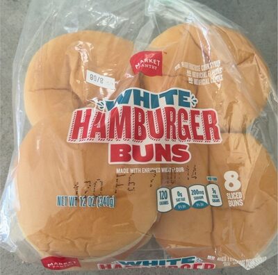 White Hamburger Buns, White