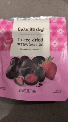 Freeze-Dried Strawberries Dipped In Dark Chocolate, Dark Chocolate