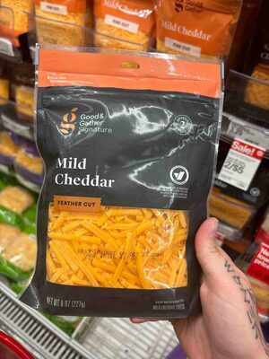 Mild Cheddar Feather Cut Cheese, Mild Cheddar
