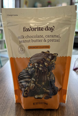 Milk Chocolate, Caramel, Peanut Butter & Pretzel Crunchy Clusters, Milk Chocolate, Caramel, Peanut Butter & Pretzel