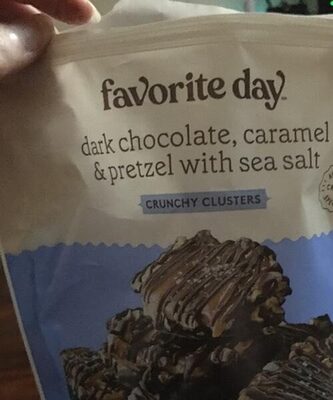 Dark Chocolate, Caramel & Pretzel With Sea Salt Crunchy Clusters, Dark Chocolate, Caramel & Pretzel With Sea Salt