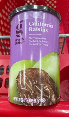 Good & Gather California Raisins 20oz Reclosable Canister