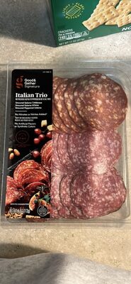 Italian Trio Uncured Salame Calabrese, Uncured Salame Milano, Uncured Peppered Salame, Italian Trio