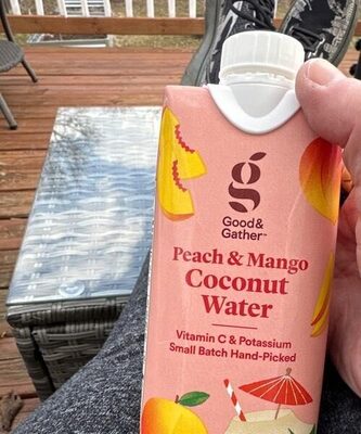 Peach & Mango Coconut Water, Peach & Mango