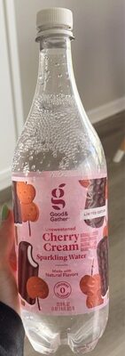 Unsweetened Cherry Cream Sparkling Water, Unsweetened Cherry Cream