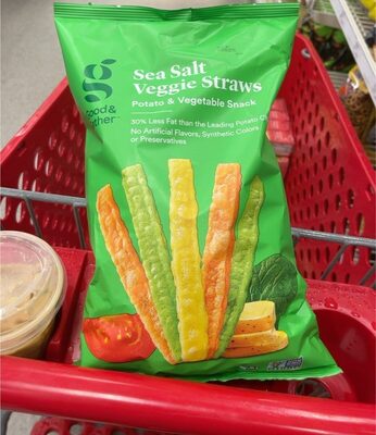 Sea Salt Veggie Straws Potato & Vegetable Snack, Sea Salt