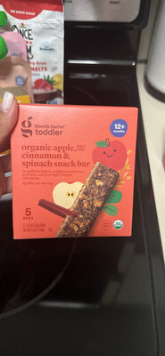 Apple, Cinnamon & Spinach Organic Snack Bars, Apple, Cinnamon & Spinach
