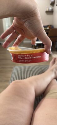 Buffalo-Style White Bean Hummus, Buffalo-Style White Bean