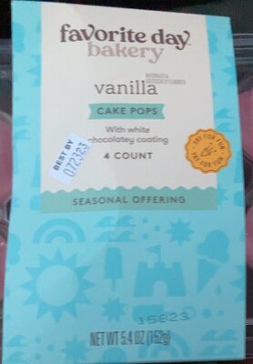 Vanilla Cake Pops With White Chocolatey Coating, Vanilla