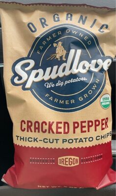 Cracked Pepper Organic Thick-Cut Potato Chips, Cracked Pepper