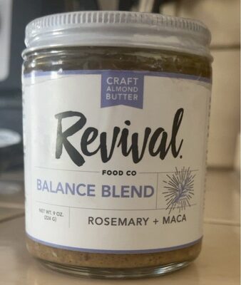 Rosemary + Maca Balance Blend Craft Almond Butter, Rosemary + Maca