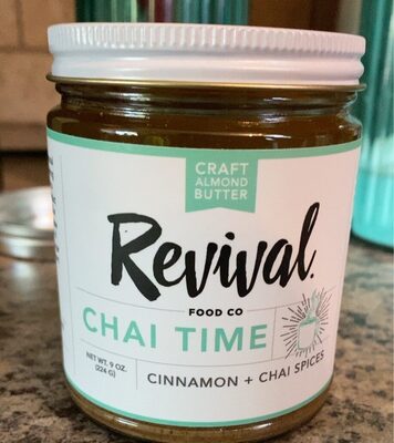 Cinnamon + Chai Spices Chat Time Almond Butter, Cinnamon + Chai Spices