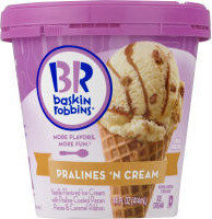 Pralines 'N Cream Vanilla Flavored Ice Cream With Praline-Coated Pecan Pieces & Caramel Ribbon, Pralines 'N Cream