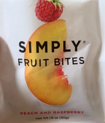 Peach And Raspberry Fruit Bites, Peach; Raspberry
