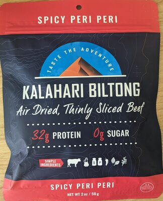 Spicy Peri Peri Air Dried, Thinly Sliced Beef, Spicy Peri Peri