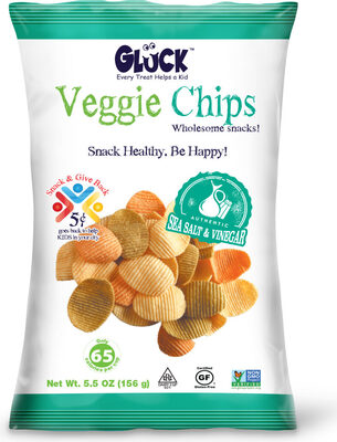 Authentic Sea Salt & Vinegar Veggie Chips, Sea Salt & Vinegar