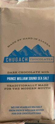 Dark Chocolate With Prince William Sound Sea Salt, Prince William Sound Sea Salt