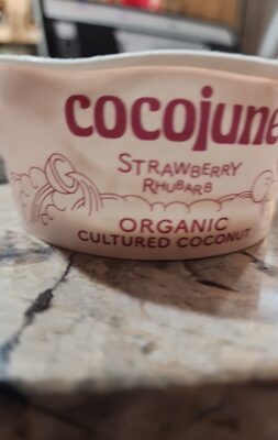 Strawberry Rhubarb Organic Cultured Coconut, Strawberry Rhubarb