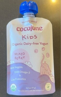 Mixed Berry Kids Organic Dairy-Free Yogurt, Mixed Berry