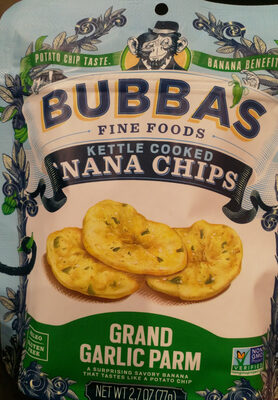 Savory & Crunchy 'Nana Chips, Grand Garlic Parm